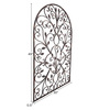 Hastings Home Hastings Home Iron Arched Window Panel Wall Decor 842482WHV